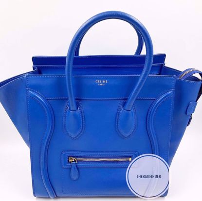 Picture of Celine Luggage Mini Blue