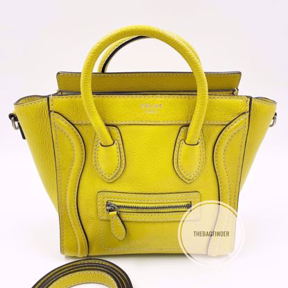 Picture of Celine Nano Pebbled Yellow