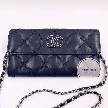 Picture of Chanel Quilted Wallet on Chain Black
